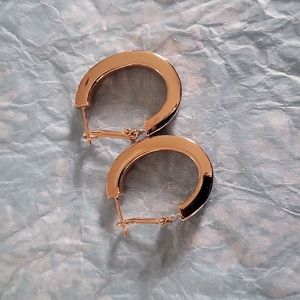 NWOT Bronzo Italia Oval Hoops